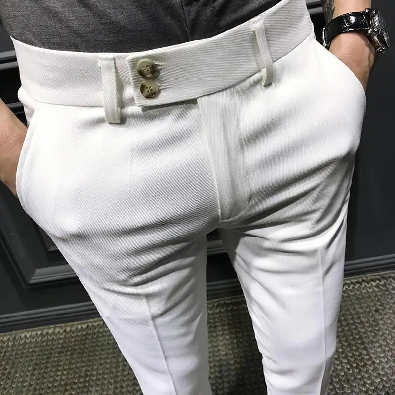 2026New Spring Autumn Fashion Men's Business Trousers Male Casual Straight Pants S31 Men Dress Pants