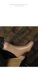 2026 Autumn Winter New Ankle Socks Shoes Women Fashion Large Size 43 Knitted Short Boots Women Slip on High Heels Botas De Mujer