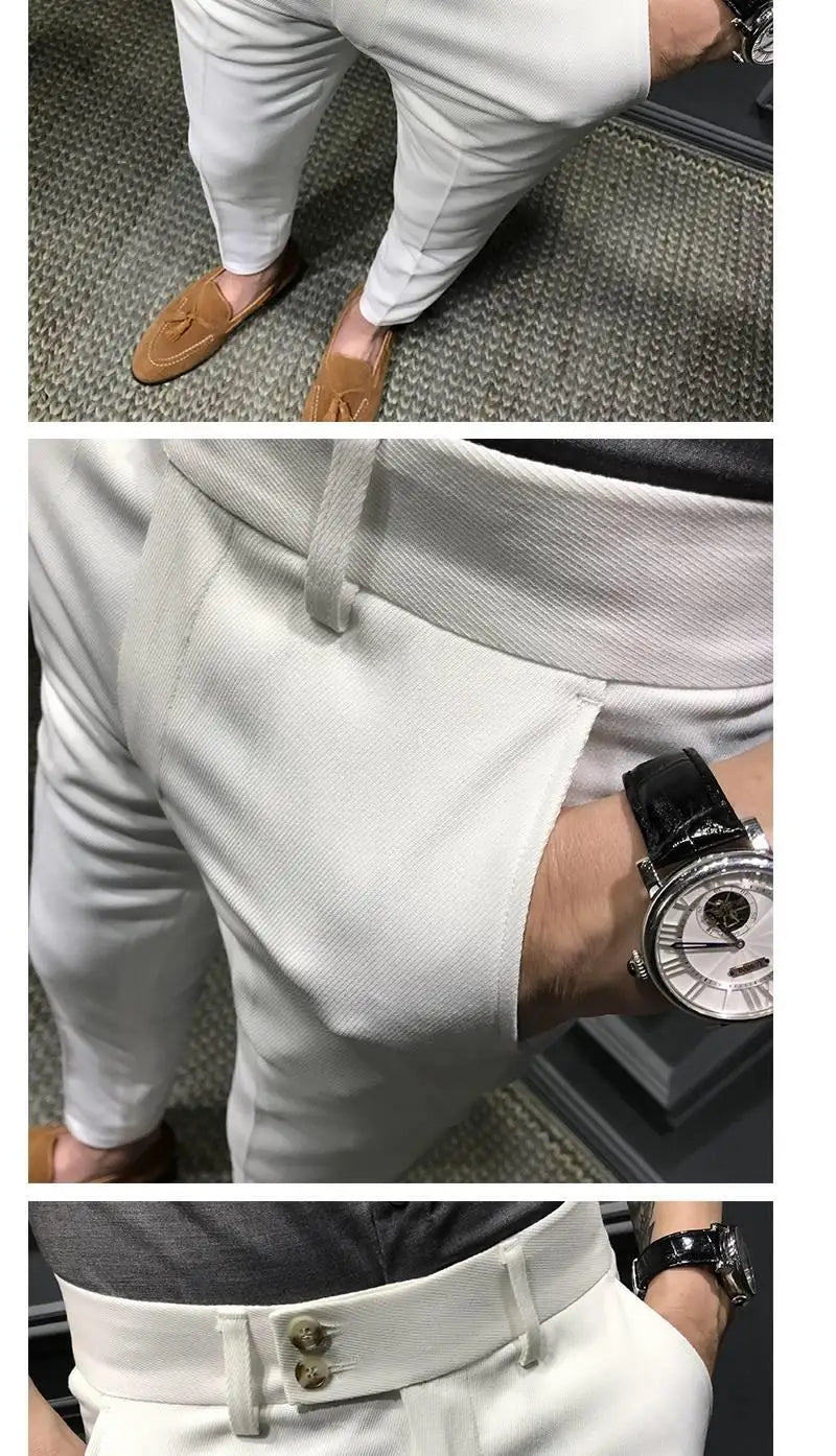 2026New Spring Autumn Fashion Men's Business Trousers Male Casual Straight Pants S31 Men Dress Pants