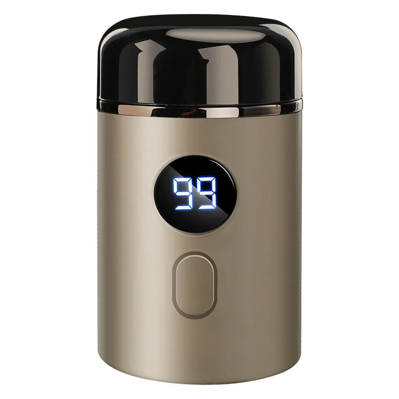 Men Electric Mini Shaver Rechargeable Type-c Charging Car Portable Led Digital Display Wet & Dry Shaver Men Women Home Razor