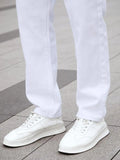 SGIAWETA-Manfinity Homme Men Cotton Solid Straight Leg Jeans Long Washed Light Jean Cargo Plain All White Work Basic Husband Going Out Office Party Vacation Urban-birthdaygift