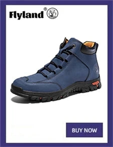 FLYLAND Men's Ankle Boots Casual Leather Shoes Fashion Vintage Hand Stitching Soft Business Handmade Shoes