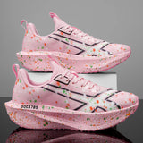 Men's Breathable Road Running Shoes - Shock-Absorbing and Wear-Resistant Soles, Eva Cushioning Pads, Lightweight Low-Top Sneakers with Striped Design, Suitable for Gym, Jogging and Everyday Wear, Stylish Sporty Style, with Ev