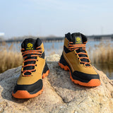 Fashion Best Quality Protective Work Safety Shoes For Men Breathable Shoes Anti-Puncture Steel Toe Cap Anti Puncture Work Boots