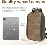 Canvas Messenger Bag Sling Bag Crossbody Shoulder Bag for Men Women Travel Work Satchel Bags