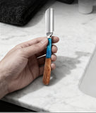 1Pc New Pro Wood Handle Baber Straight Razor Manual Zinc Alloy Beard Shaving Knife Holder For Men Salon Hair Removal Tools