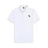 Men's 2026 boutique short sleeved polo shirt summer new fashion brand print versatile comfortable casual T-shirt breathable top