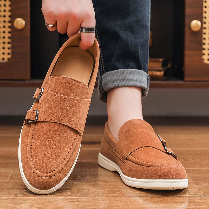 Fashion Men's Casual Shoes Suede Leather Men Classic British Style Tassels Loafers Moccasins Mens Outdoor Driving Flats