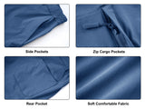 Men's Quick Dry Cargo Shorts Summer Waterproof Hiking Shorts Outdoor Multi-pockets Camping Training Work Shorts Man