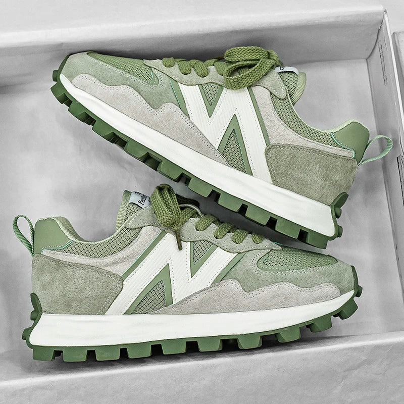 Men New Breathable Sneakers High-end Sport Balance Fashion Shoes for Men Trend Luxury Sneakers Women  Zapatos Altos Hombre