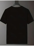 Men's Summer 100% Cotton Casual Fashion Camping Dad Pattern Printed Loose Breathable Round Neck Short Sleeve T-shirt