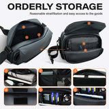 Men Women Shoulder Bag Design Plaid Messenger Bag Crossbody Bag Casual Zipper Small Square Sling Bag Waterproof