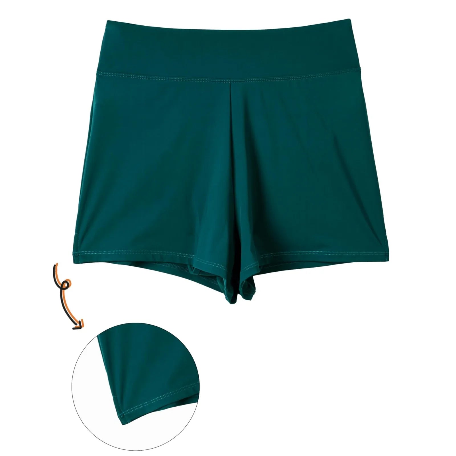 2024 Women Swimsuit Panties Swimwear Beach Shorts High Waist Stretch Sports Tankini Bottoms Menstrual Leakproof Swim Shorts