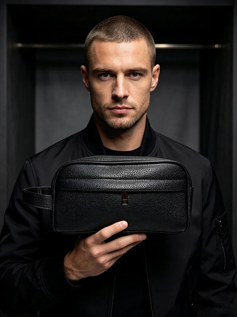 Fashion Business Clutches High Quality PU Leather Clutch Bag Card Pack Phone Coin Purse Wallet Birthday Gift for Men Handbags