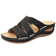 Summer 2025 women's sandals with exposed toes, retro anti slip leather casual women's fashionable versatile sandals