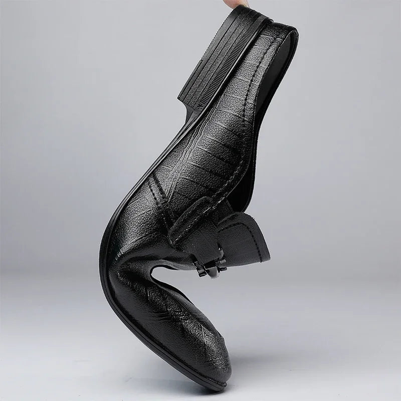 Genuine Leather Mules For Men Half Shoes Man Luxury Brand Designer Men's Luxury Casual Shoes Slip On Footwear Slippers Male