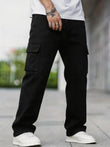 Men's Cargo Jeans: Durable Fabric Resists Wear, Multi-Pockets for Essentials. Perfect for Work, Outdoor Trips, or Casual Days—Comfort Meets Utility!