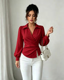 Fashion women Blouses and Shirts White Long Sleeve Blouse 2026 New Spring Autumn Basic Tops Chic Women's Shirt for Women office