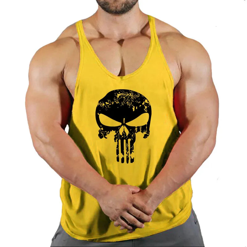 Men's Clothing Gym Vest Vests Bodybuilding Man Top for Fitness Stringer Sleeveless Sweatshirt T-shirts Suspenders Man Clothes