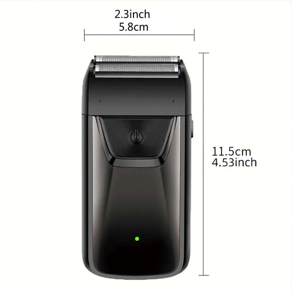 Professional Foil Electric Shaver for Men – Rechargeable, Waterproof, LED Display, Beard Trimmer, USB Charging, Portable Grooming Tool
