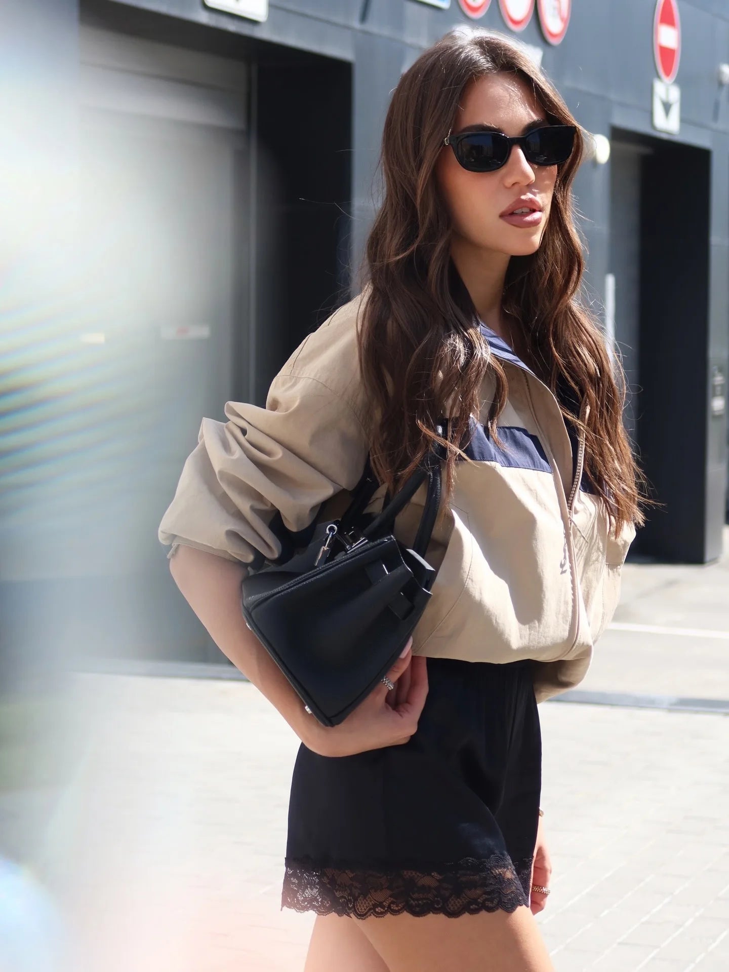 High Quality Chic Khaki Stand Collar Zipper Jackets 2026 Casual Long Sleeve Outerwear Female Fashion Loose Coats For Woman