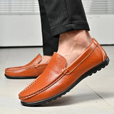 Hot-selling Men's Casual Shoes PU Leather Male Loafers New Arrival Moccasins Light Comfortable Man Driving Wedding Flats Slip-On