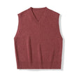 Men's Casual Sweater Vest Warm and Comfortable Vest in Autumn and Winter Sleeveless O-neck Basic Pullover Sweater