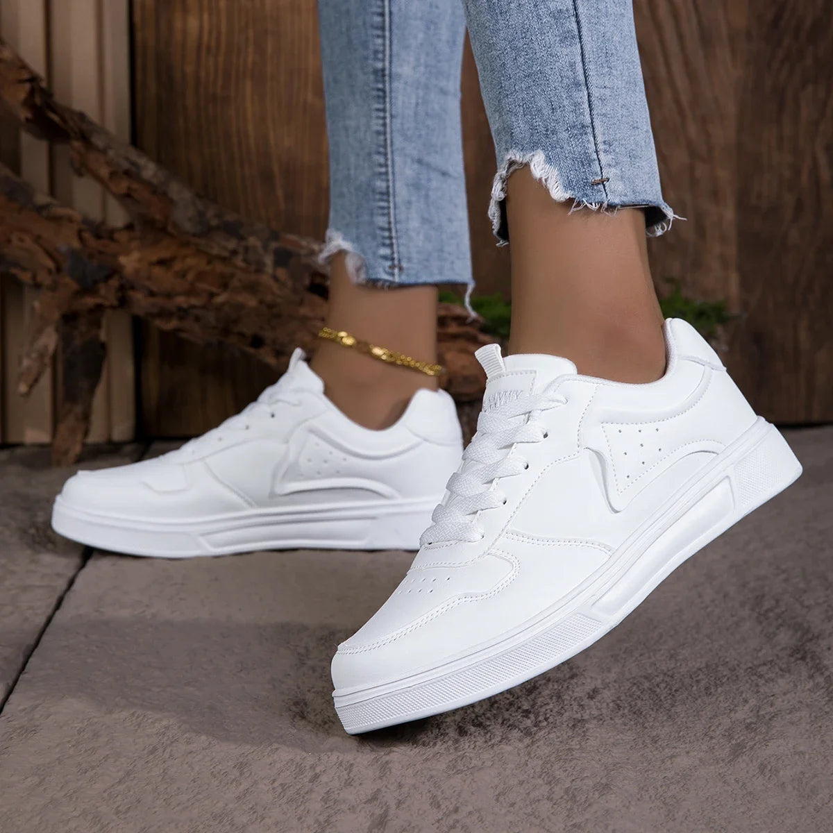 Fashion Women Casual Shoes Breathable Walking Flat Shoes Sneakers White Female Footwear Sports Running Outdoor Walking For women
