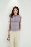 Women Sleeveless Puffer Vest Women's Ultra Light Down Vest Women Two Ways Waistcoat Portable Warm Sleeveless Winter Liner