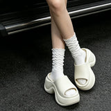 Thick Platform Women's Slippers Summer Outdoor Indoor Soft Sole Home Slide Sandals EVA Summer Fashion Wear Beach Anti-Slip Shoes