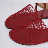 Summer Mesh Sandals Women Casual Ballet Flats Hollow Out Beach Shoes Woman Loafers Summer Closed Toe Mules Sandalias Mujer