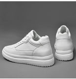 High Quality Men Sneakers Elevator Shoes for Men Fashion Casual Shoes Comfortable Leather Sports Shoes Height Increase 6/8/10cm