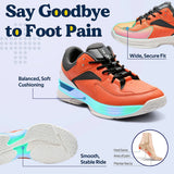 FitVille Men'S Wide Pickleball & All Court Tennis Shoes Lightweight Slip-Resistant Athletic Sneakers With Arch Support For Plantar Fasciitis Men'S Shoes Casual Sneakers Autumn Gym Clothes