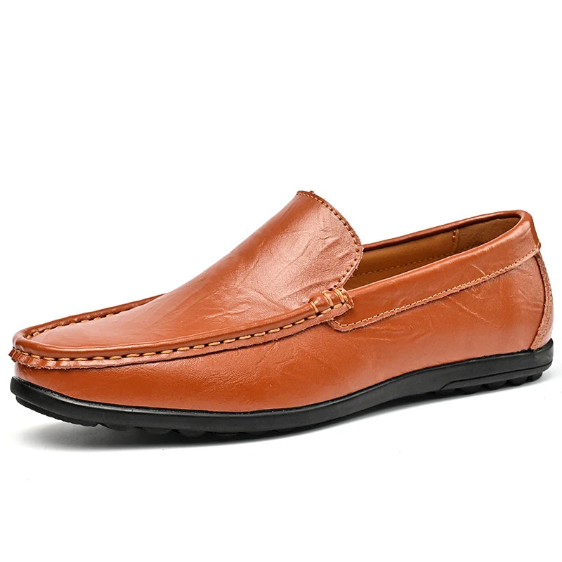Hot-selling Men's Casual Shoes PU Leather Male Loafers New Arrival Moccasins Light Comfortable Man Driving Wedding Flats Slip-On
