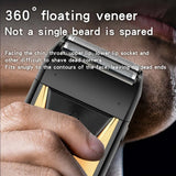 Professional Foil Electric Shaver for Men – Rechargeable, Waterproof, LED Display, Beard Trimmer, USB Charging, Portable Grooming Tool