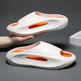 Mens Sandals Summer 2025 New Sports Wearable Durable Beach Clog Shoes Breathable Slip-On Casual Footwear Synthetic Leather