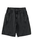 Men's Summer Denim Cargo Shorts Big Size 8XL 7XL 6XL Elastic Waist Straight Baggy Jeans Shorts