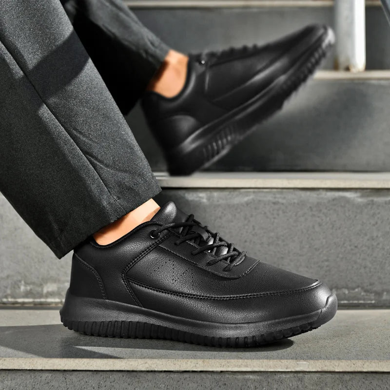 Chef shoes four season light non-slip oil-proof waterproof plus size men's kitchen work shoes fashion casual garden men's shoes