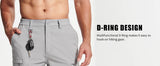Men's Quick Dry Cargo Shorts Summer Waterproof Hiking Shorts Outdoor Multi-pockets Camping Training Work Shorts Man