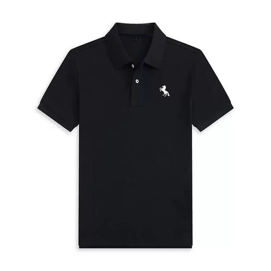 Men's 2026 boutique short sleeved polo shirt summer new fashion brand print versatile comfortable casual T-shirt breathable top