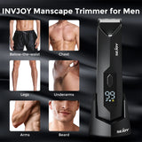 Electric Body Hair Trimmer,Groin Trimmer Ceramic Blade, Waterproof Wet/Dry Groomer, USB Recharge Dock, Men’s Wireless Ball Shaver,LED Display