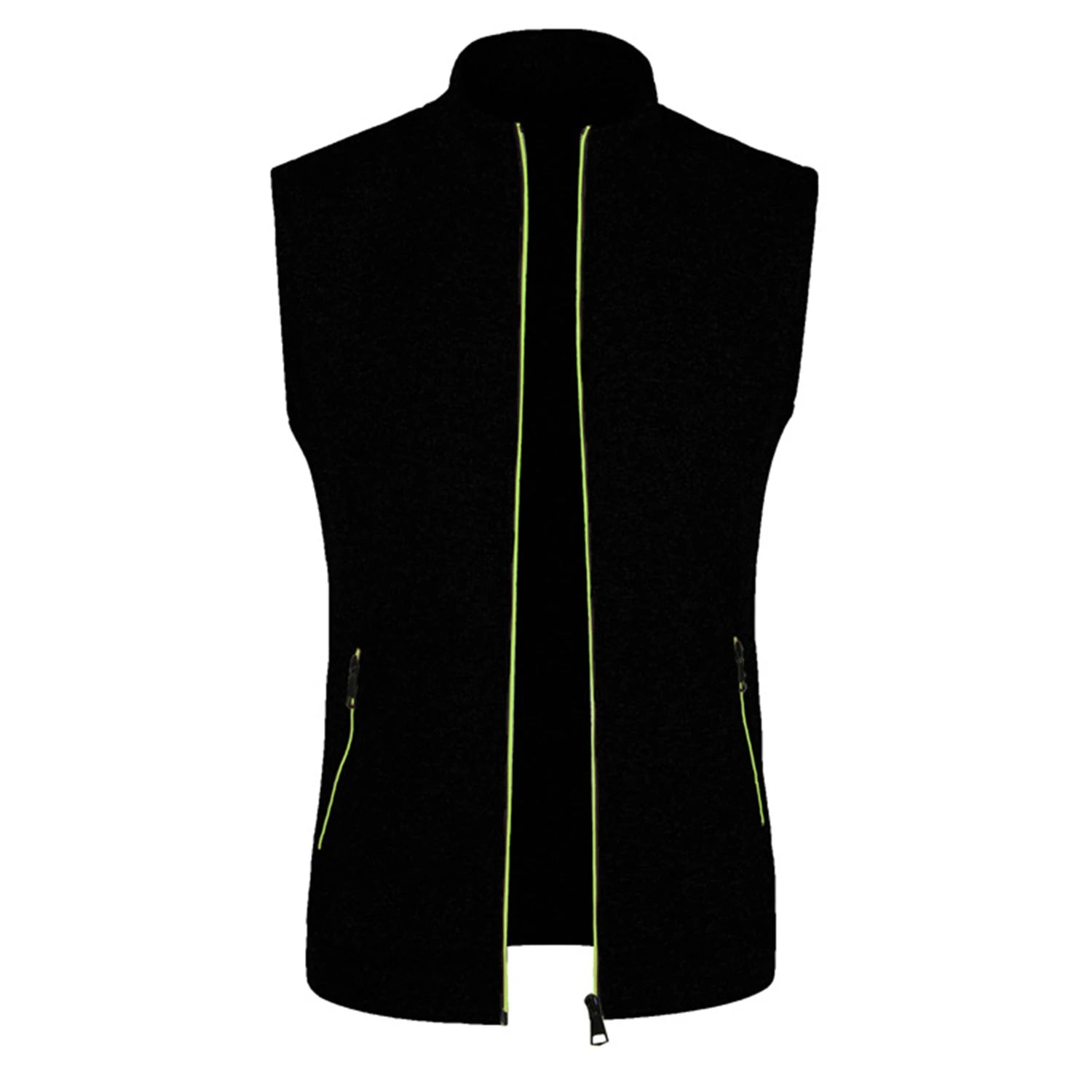 Autumn winter men's knit velvety fashion zipper top vest