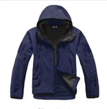 Men's Winter Autumn Warm Softshell Fleece Hood Cargo Jackets Camping Hiking Climbing Hunting Fishing Outdoor Windproof M-5XL