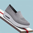 Women Slip On Air Cushion Walking Shoes Breathable Mesh Upper Platform Sneakers Non Slip Soft Sole Casual Loafers Ladies Lightweight Comfort Footwear for Daily Work Travel Outdoor Walking Nursing Shopping White Black Gray Pin