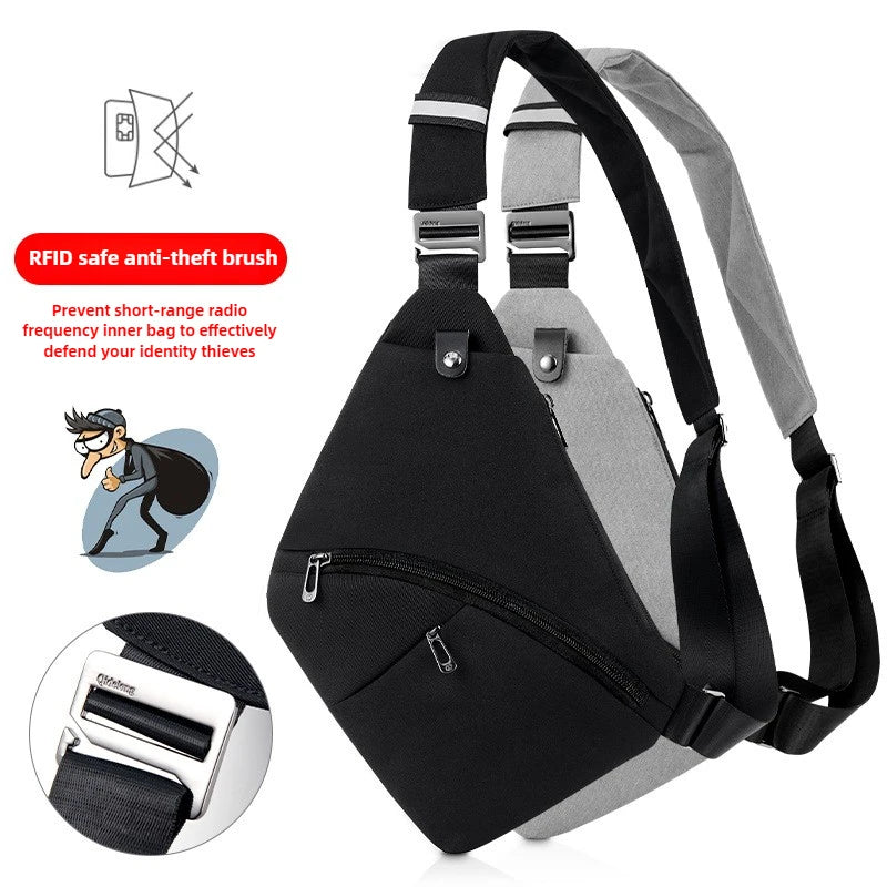 Sling Chest Bag Anti-theft Men Chest Bag Waterproof Tactical Sling Crossbody Bags Travel Cross Body Pack for Men
