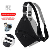 Sling Chest Bag Anti-theft Men Chest Bag Waterproof Tactical Sling Crossbody Bags Travel Cross Body Pack for Men