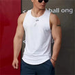 2025 Summer Men's tank top Casual Round Neck Mesh Undershirt Shirt Sports Fitness Tops Sleeveless Vest Quick Dry training vest