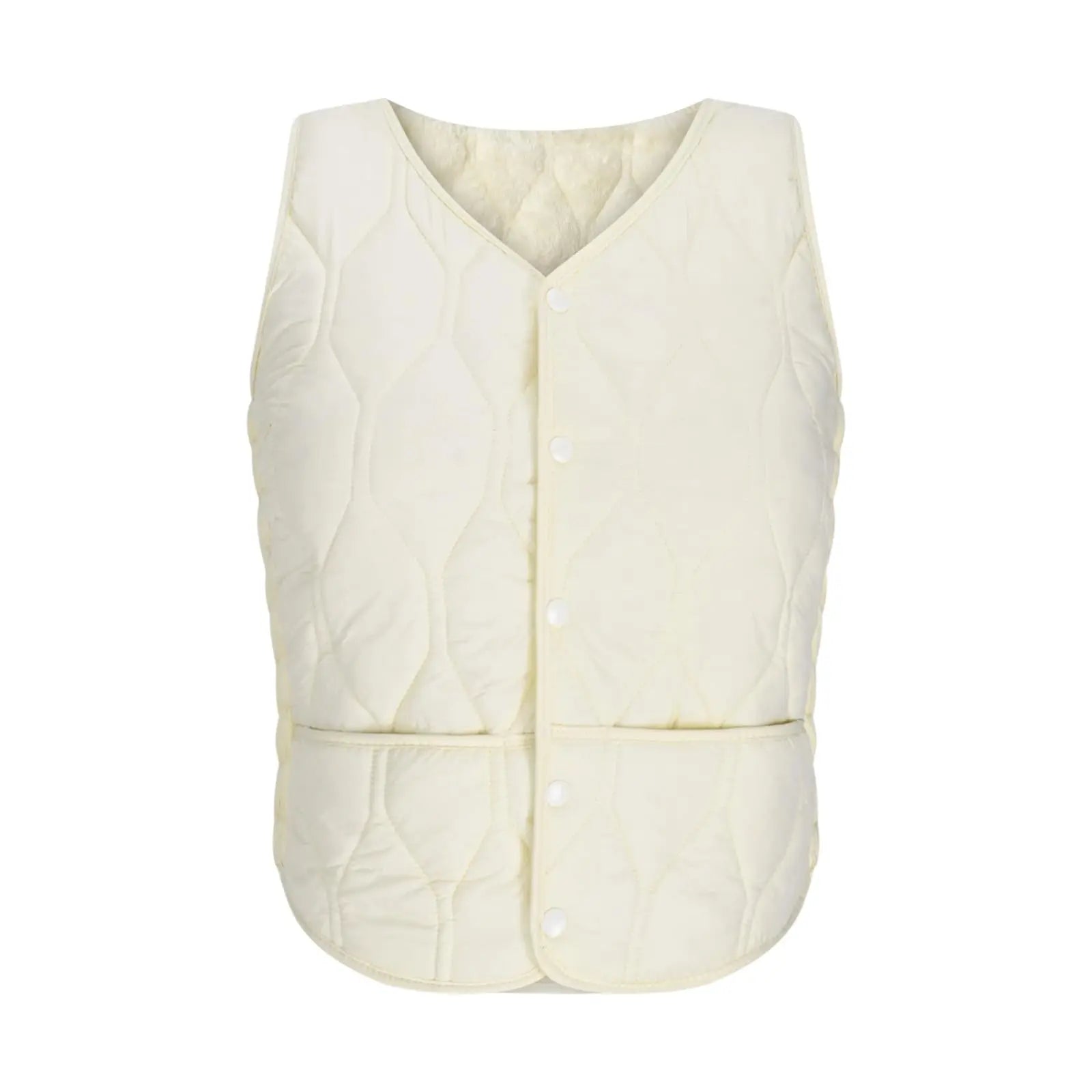 Women's Warm Vest Lightweight Slim Short Single-Breasted Cold-Proof Vests Winter Outdoor Sports Hiking Vests with Pockets