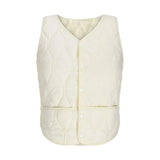 Women's Warm Vest Lightweight Slim Short Single-Breasted Cold-Proof Vests Winter Outdoor Sports Hiking Vests with Pockets