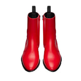 New Chelsea Boots Men Shoes Genuine Leather Red Fashion Versatile Banquet British Style Street Party Wear Classic Ankle Boots